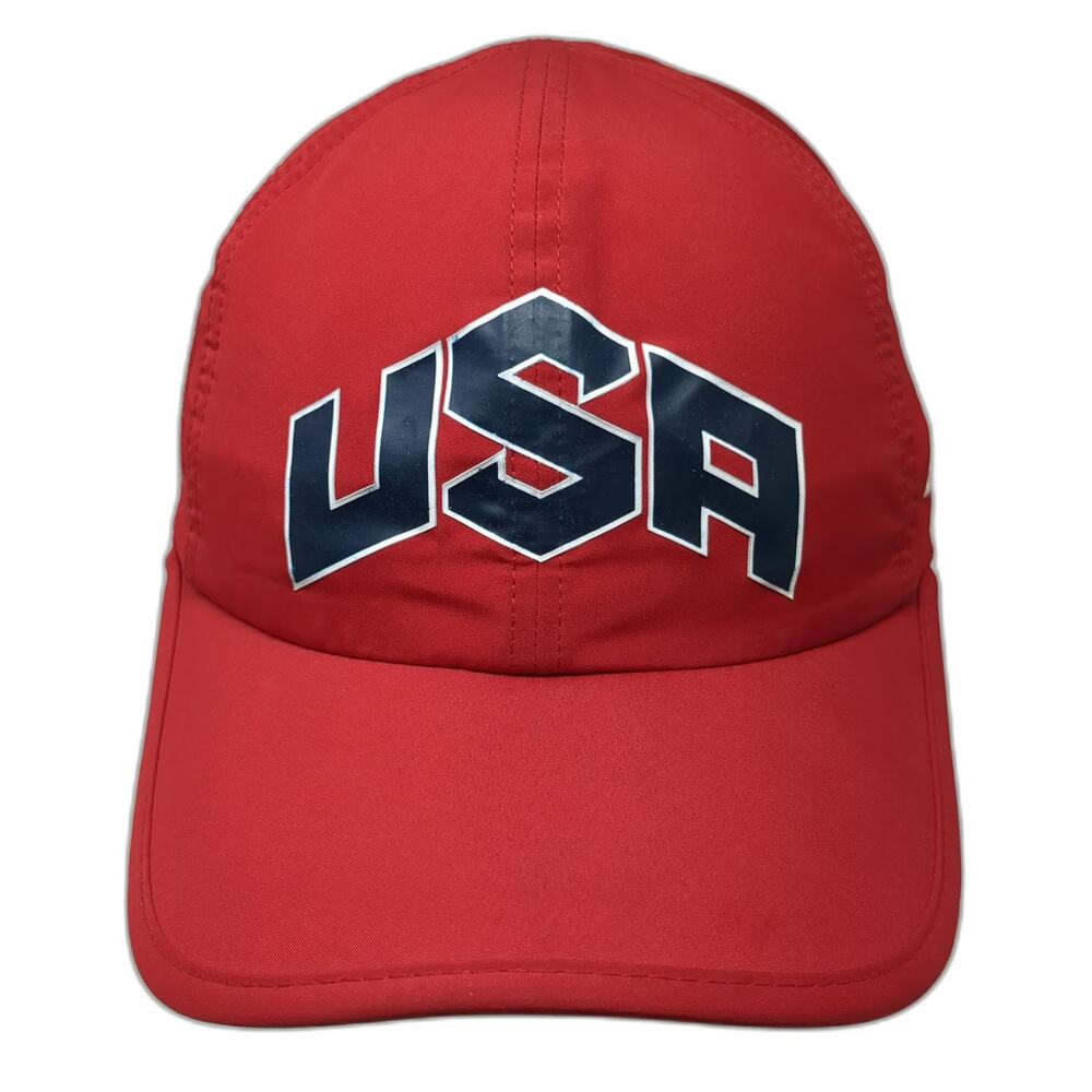 Nike Baseball Cap Red One Size 2012 Olympics USOC Logo Dri-FIT Strapback Hat